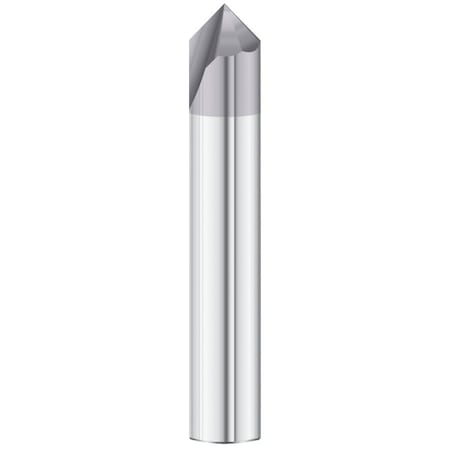 Fullerton Tool 60/90/120 Degree End Style - 3730 Chamfer Mill GP End Mills, TIALN, Straight, Chamfer, Standard, 3/8 36091